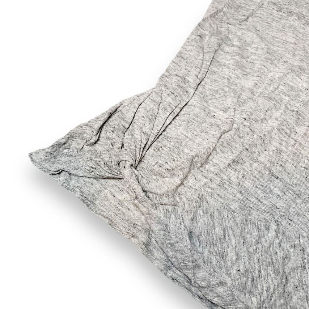 Athleta 100% Linen Twist Knot Zephyr Tank Top in Space Dye Gray Women’s Size XS - Picture 2 of 8